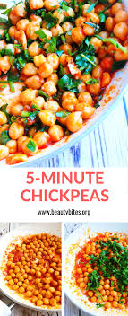 5 Minute Chickpea Recipe Easy Chickpea Bruschetta Beauty Bites Recipe Chickpea Recipes Easy Vegan Chickpea Recipes Chickpea Recipes