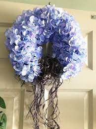 Lushidi 10pcs Silk Hydrangea Heads With Stems Artificial Flowers For Wedding Party Home Decor Silk Hydrangeas Flower Decorations Artificial Flowers
