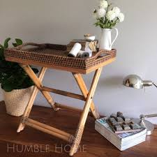Brown Rattan Side Table Butlers Tray Table Bedside Hamptons French Provincial Rattan Side Table Tray Table Tray Bedside Table