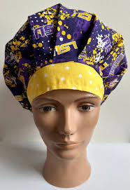 LSU Bouffant Scrub Hat