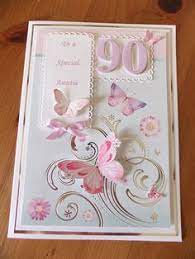 This birthday card, and its bright and colorful streamers and candles, will wish your loved one a very happy 90th on their special. 22 90th Birthday Cards Ideas 90th Birthday Cards Birthday Cards 90th Birthday