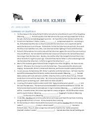 Kilmer by anne schraff • every child is different • potrayed through the characters between richard and getting inspired by mr. Dear Mr Kilmer