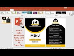 At least one of those times should be at your restaurant. How To Produce A Menu In Powerpoint Software Rdtk Net