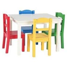 The Tot Tutors Kids Wood Table And 4 Chairs Set Is The Perfect Size For Children To Eat Read Books Color Do Kinder Tisch Und Stuhle Kindertisch Kinder Holz