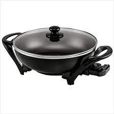 Maybe you would like to learn more about one of these? Amazon Com Ovente 13 Inch Electric Kitchen Skillet With Nonstick Aluminum Coated Surface Glass Lid Cover Indoor Countertop Cooking Wok With Temperature Control And Handle Compact Easy Clean Black Sk3113b Kitchen