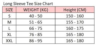 long sleeve slim fit t shirt blue pink grey size chart