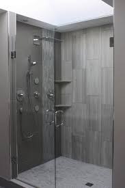 Bathroom accent tile can also create unique designs that show off workmanship and endow a space with a sense of decorative magic and style. Vancouver Alternative To Vertical Bathroom Contemporary With Glass Accents Shower Caddies