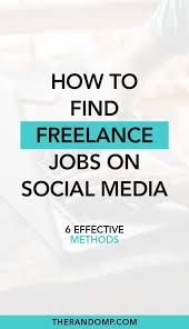 Find Freelance Jobs On Social Media With These 6 Outstanding Ideas Freelancing Jobs Freelance Social Media Social Media Marketing Books