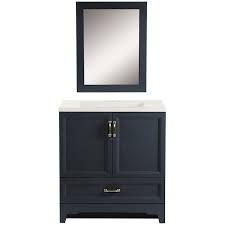 Top sellers most popular price low to high price high to low top rated products. Style Selections 30 In Navy Blue Single Sink Bathroom Vanity With White Cultured Marble Top Mirror Included In The Bathroom Vanities With Tops Department At Lowes Com