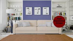 Bedroom interior at night in cartoon style. Modern Living Room Background Zoom Backgrounds Virtual Etsy