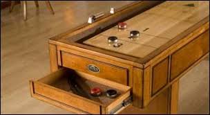 Shuffleboard Table W Drawers Brilliant Shuffleboard Table Diy Shuffleboard Table Home Bar Plans