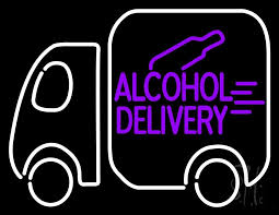 Alcohol Delivery Neon Sign Neon Signs How To Attract Customers Neon Logo