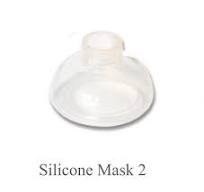 Round Transparent Ambu Open Cuff Silicone Face Mask 2 For Resuscitators And  Ventilators