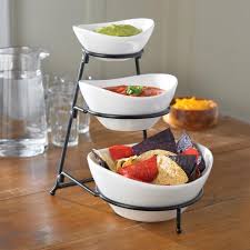 Ksp Strata 3 Tier Serving Bowl Set Serving Bowl Set Serving Dishes Party Serving Bowls