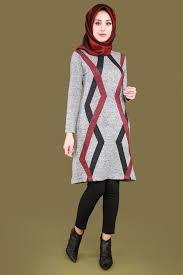 En Sik Tesettur Triko Tunik Modelleri Triko Moda Stilleri Giyim