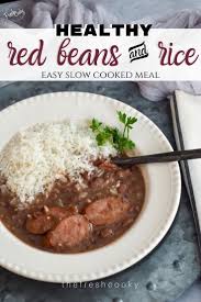 Slow Cooker Red Beans Rice The Fresh Cooky Recipe In 2020 Slow Cooker Red Beans Slow Cooked Meals Healthy Comfort Food