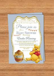 Diy Printable Baby Shower Invitation Winnie The Pooh Pooh Bear Eeore By Perfectedbyg Baby Shower Printables Printable Baby Shower Invitations Baby Shower