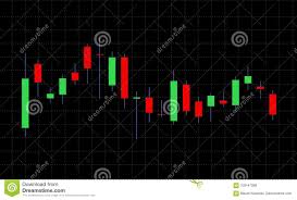 Business Candle Stick Graph Chart Of Stock Market On Dark