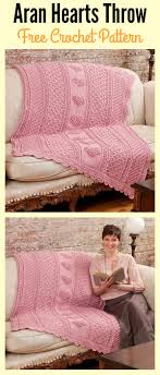 Some of the best free knitting patterns for gifts for everyone on your list, including personal 20. Aran Hearts Throw Free Crochet Pattern