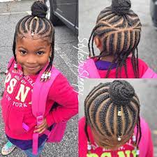 Kids Braids I Love The Tribal Braids Kidsbraids Braids Natural Braidstyles Black Blackhair Blackstyles Brai Braids For Kids Hair Styles Kids Hairstyles