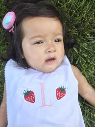 Personalized Baby Outfit: Embroidered Cotton Diaper Set With Picot Trim