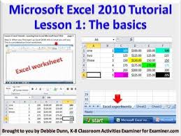 Lesson 1 Excel Tutorial Learning How To Use Microsoft Excel 2010 Excel Tutorials Microsoft Excel Words