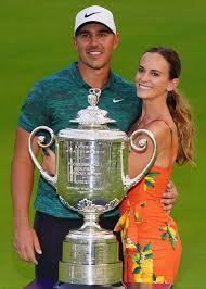 Brooks koepka and girlfriend jena sims.source:ap. Brooks Koepka S Girlfriend Jena Sims Stuns In Lingerie As Golf Star Lights Up Pga Championship