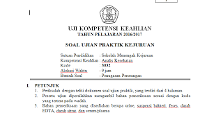 Check spelling or type a new query. Contoh Soal Uji Kompetensi Analis Kesehatan Contoh Soal Terbaru