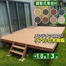 楽天市場 ウッドデッキ 樹脂 人工木 標準束柱 間口1 5間 2 7m 出幅5尺 1 5m diy セット ウッドパネル 腐らない お庭 洗濯物 屋根 新築 外構 施主支給品 本格派 高品質 組み立て式 ウッドテラス 国内メーカー品 送料無料 エクステリア関東 外構 diy専門店 2020