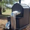It works complementarily with an outside wood furnace. 1