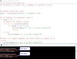 Even if you input a float, it'll return false. Python Check Prime Number