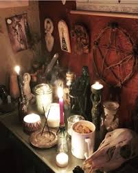 Witch S Table Candles Candle Table Painting Candles