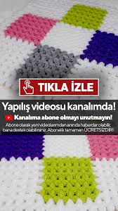 Bugune Kadar Gordugunuz Lif Modellerini Unutun Rengarenk Kare Kutulu Kolay Lif Modeli Model Orgu Oya