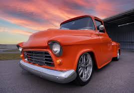 Image result for Light Red 1955 Truck