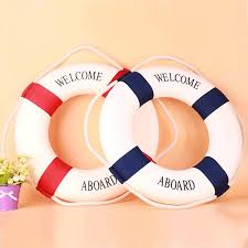 The picture shows both red and blue but again they are sold in sets of 6 and colors are. Nautical Style Aboard Wall Decorative Life Buoy Home Decor Marine Wall Boat Decoration For Coffee Shop Restaurant Buy At The Price Of 1 17 In Aliexpress Com Imall Com