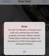 Check spelling or type a new query. Gift Card Has Not Been Properly Activated Apple Community