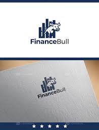 Make your own accounting & finance logo online. Financial Bull Logo Prints Codegrape