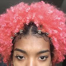 Pink Curly Afro Natural Hair Styles Short Natural Hair Styles Black Curly Hair