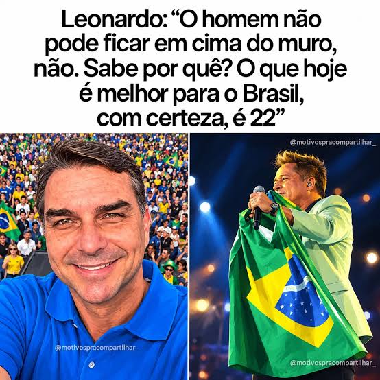 O cantor sertanejo **Leonardo** deixou a música por alguns instantes para falar de política e assumir publicamente sua posição na corrida presidencial de 2026. Durante uma apresentação no sábado (17)