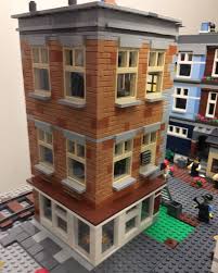 my own lego apartment building with a sushi restaurant legomoc legocity lego house afol svenglego lego modular n lego modular lego architecture building lego