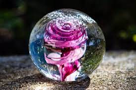 Butterfly Snowfall Orb With Cremation Ash Memorial Glass Glass Paperweights Cremation Glass