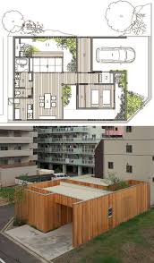 The modernity of the design helps minimize construction cost due to less intricate details. Private Paradise Craftily Hidden Japanese Home Garden Japanese House Japanese Style House Japanese Modern House