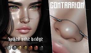 Maybe you would like to learn more about one of these? Second Life Marketplace Contrarion Spiked Nose Bridge Piercing