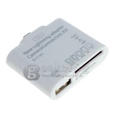 New 5 In 1 Sd Micro Sd Card Reader Lighting Adapter Camera Connection Kit With Cable For Ipad 4 Ipad Mini Geekbuying Com