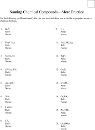 Worksheet 3 balancing equations and identifying types of reactions answers and 18 new six types chemical reaction worksheet. Naming Compounds Chemical Reactions And Balancing Chemical Equations Ips Semester 2 Unit 1 3 Name Teacher Hour Pdf Free Download