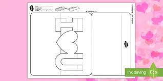 Large format surprises that are perfect for giving and displaying. 3d I Love You Card Easy Pop Up Cards To Make