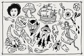 Vector Tattoo Flash Sheet Vol 1 In 2021 Tattoo Flash Sheet Flash Sheet Flash Tattoo