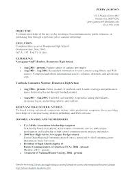 Good Resume Objectives For High School Students Objective Sample Of ...