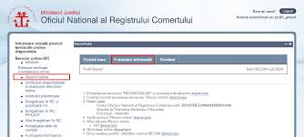 Http Www Bpi Ro Portal Manual Utilizare Portal Onrc Recom Pdf