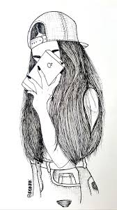 Beautiful Creative Outline Linedrawing Black White Art Drawings Sketches Creative Dark Art Drawings Art Drawings Beautiful Also, how about drawing a baby panda? art drawings sketches creative